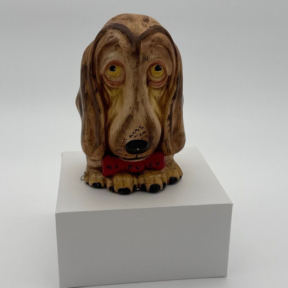 Vintage‎ 1940s–50s “Harvey” Dog Sculpture Heavy Resin Giftware Figurine No. 1468